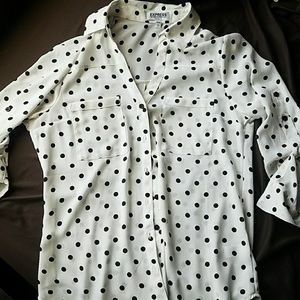 Express brand polka dot blouse